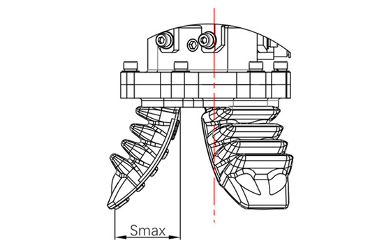 Pinza di presa molle compatta utilizzata in robot