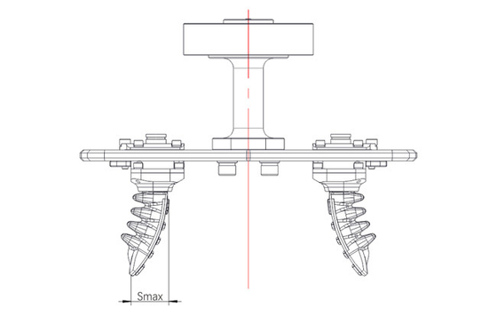 pinza di presa flessibile del robot 1200g